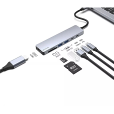 Proove Iron Link HUB 7-in-1 USB-C dokstacija ar HDMI, PD un karšu lasītāju